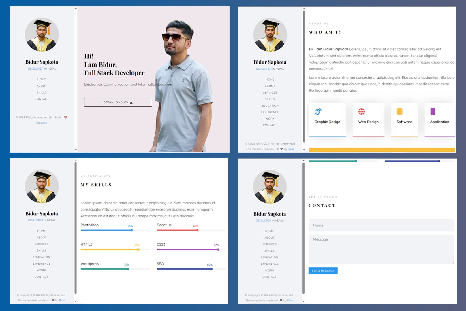 Portfolio Project Output – Blog by Bidur Sapkota Portfolio Project Output by Bidur Sapkota